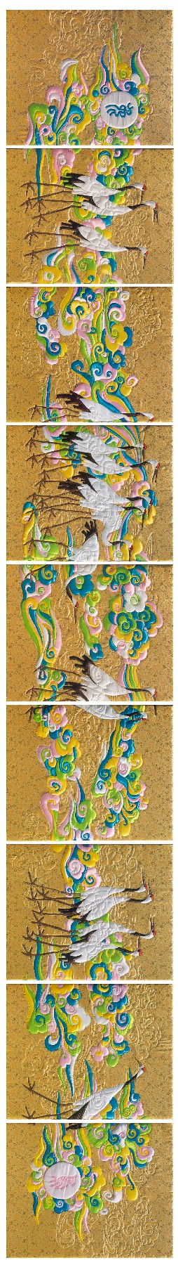 将工艺美术与绘画有机融合——著名壁画家唐鸣岳、赵嵩青探索发掘壁画艺术的最大能量
