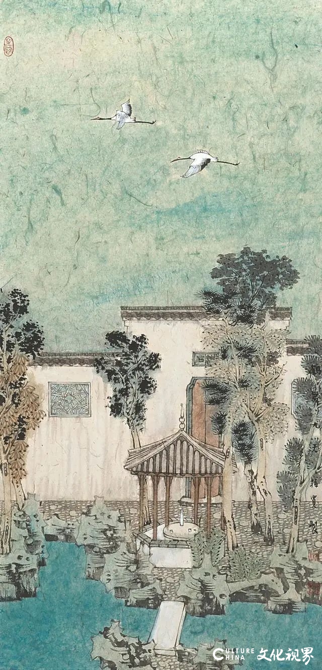 浮生雅梦——走进著名画家﻿孙宽笔下的南方庭院