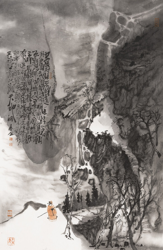 墨分五彩形神辨，教学相长“无我”心——著名画家张宜师生“教学汇报展”刍议