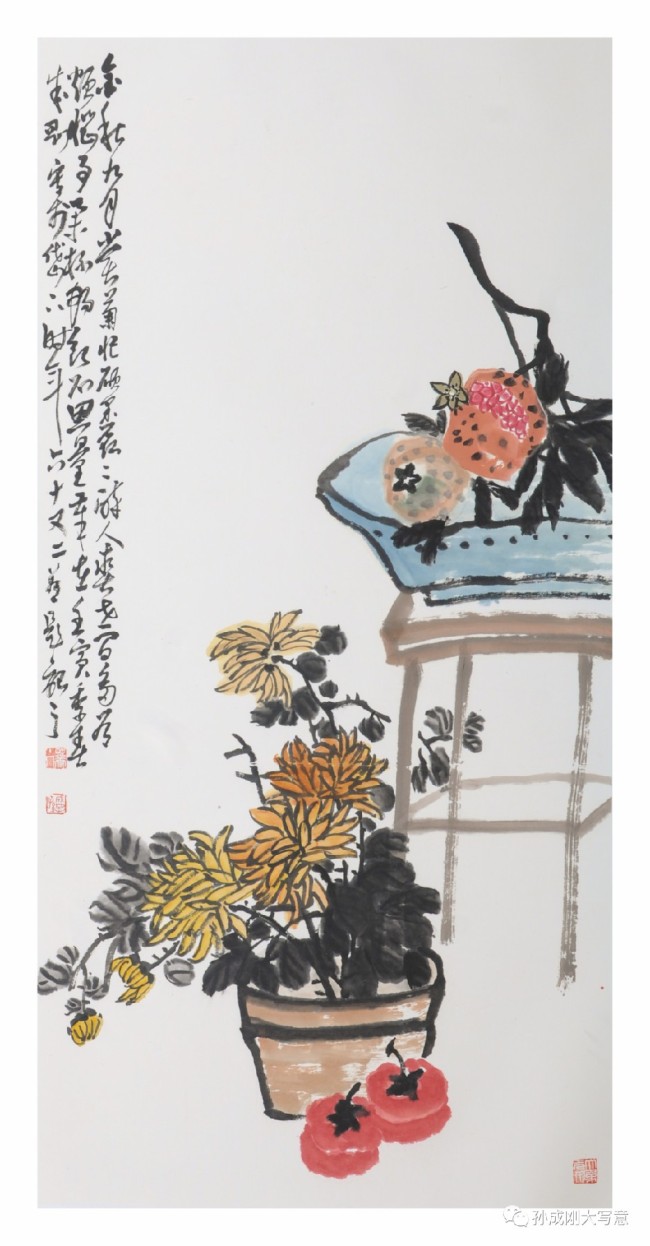 名师亲授+个性锤炼，著名画家孙成刚成功踏入花鸟画艺术殿堂