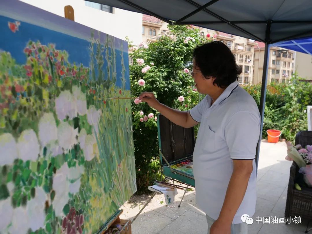  “诗情画意”的流淌——著名画家王力克再赴威海中国油画小镇写生