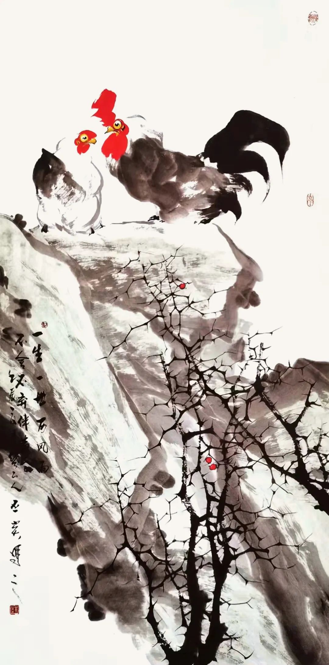 一鸣惊人 生生不息，著名画家公丕炎应邀参展“水墨丹青——第十届济南泉水节书画名家邀请展”