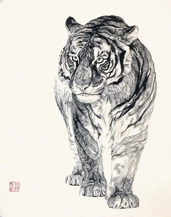 “刘扬画虎——水墨精品展”今日在济南开幕，呈现生命思考与人生感悟