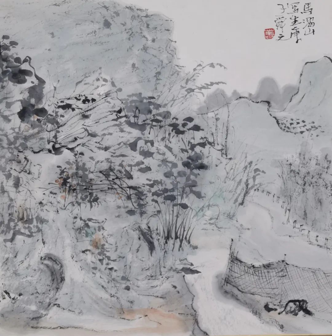 将藤蔓线条渗透于桂林山水——著名画家肖舜之的写意故乡