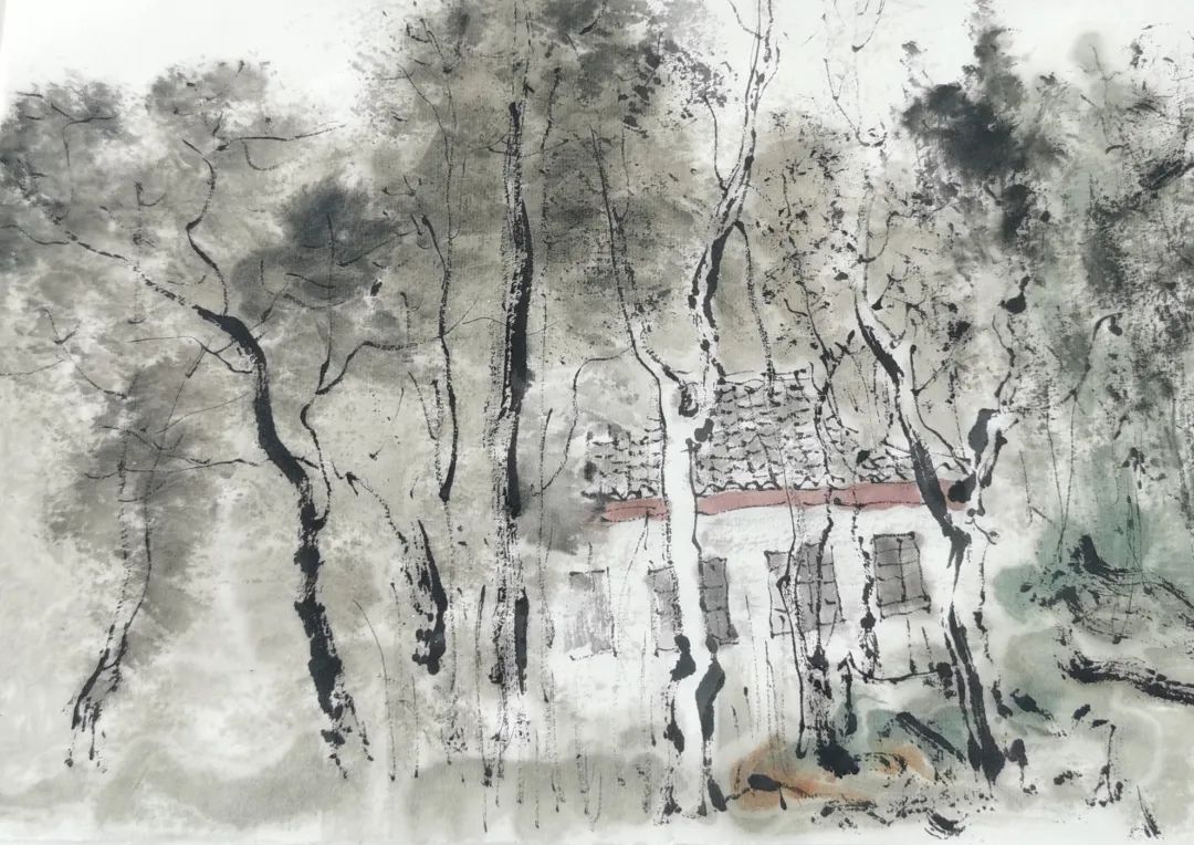 将藤蔓线条渗透于桂林山水——著名画家肖舜之的写意故乡