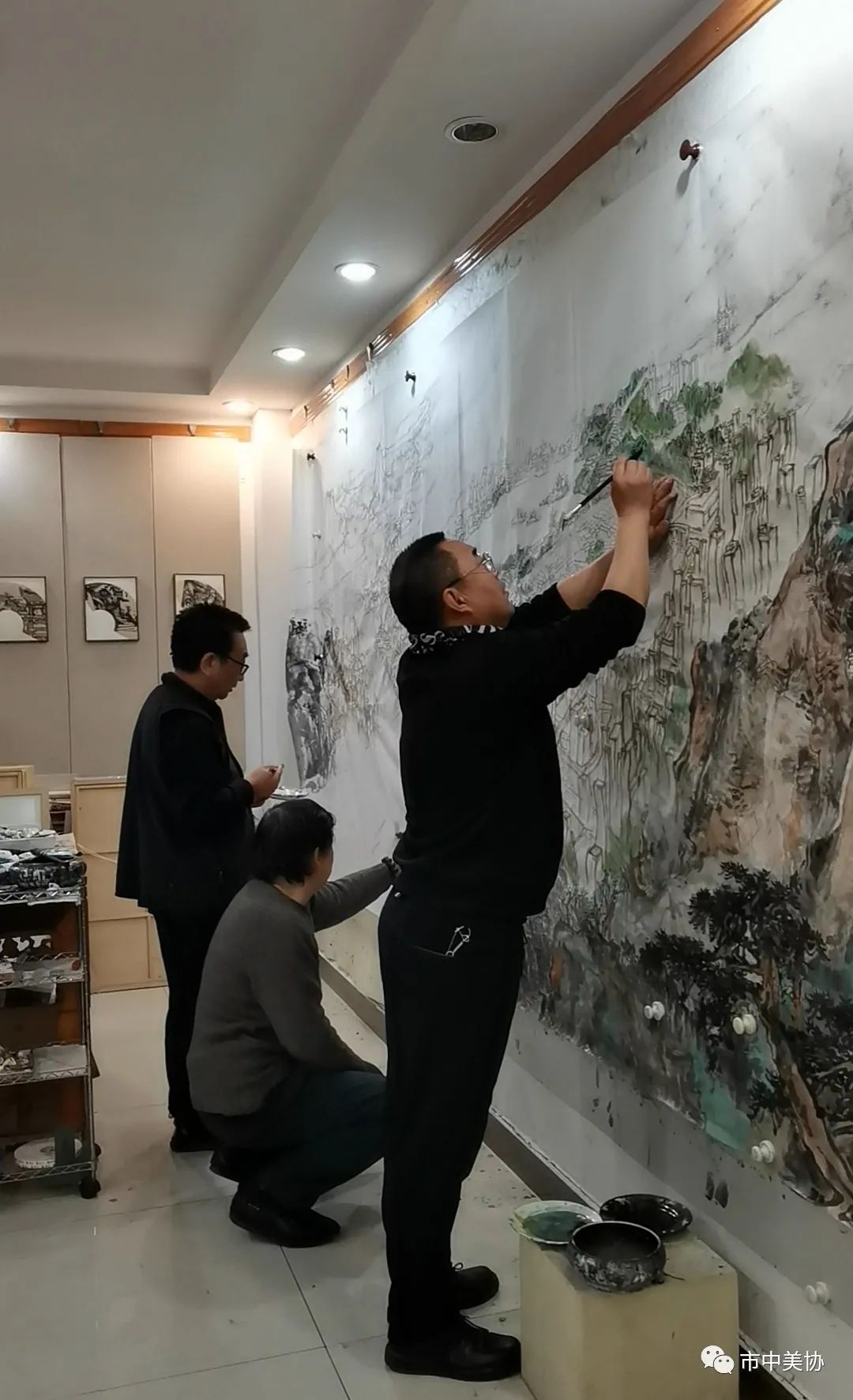 “喜迎二十大•山东省黄河主题美术创作大展”即将开展，中国水墨大型城市题材山水画《黄河安澜  济南新赋》受邀首次亮相参展