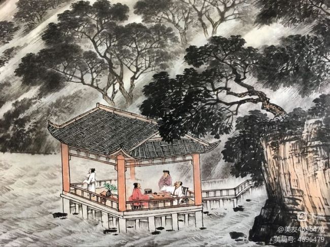 黑云压顶 珠帘悬空——著名画家马骏笔下的“山雨欲来风满楼”