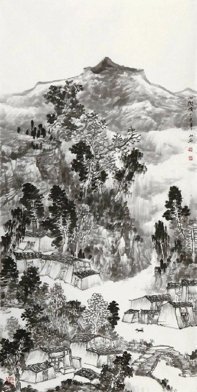 提炼·取舍·经营——著名画家吴山石山水作品欣赏