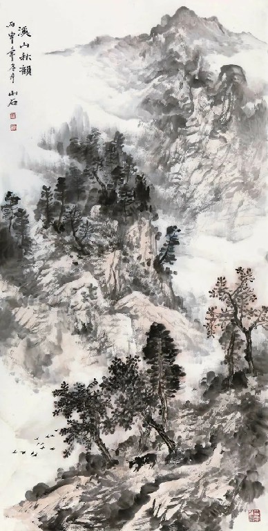 提炼·取舍·经营——著名画家吴山石山水作品欣赏