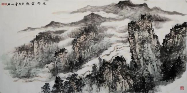 提炼·取舍·经营——著名画家吴山石山水作品欣赏