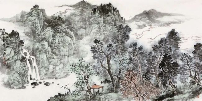 提炼·取舍·经营——著名画家吴山石山水作品欣赏