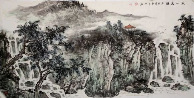 提炼·取舍·经营——著名画家吴山石山水作品欣赏