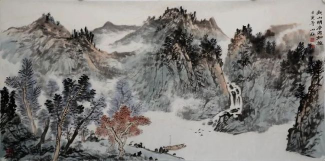 提炼·取舍·经营——著名画家吴山石山水作品欣赏