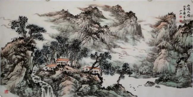 提炼·取舍·经营——著名画家吴山石山水作品欣赏