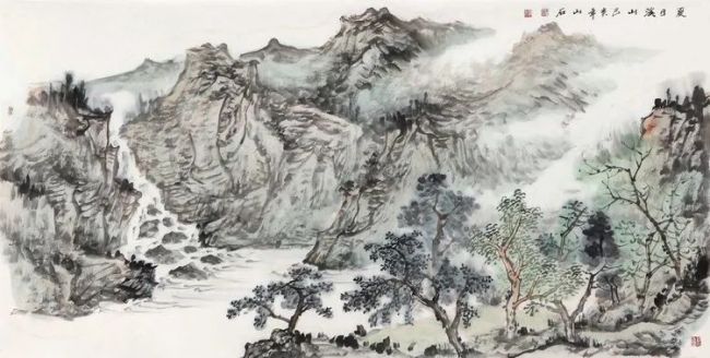 提炼·取舍·经营——著名画家吴山石山水作品欣赏