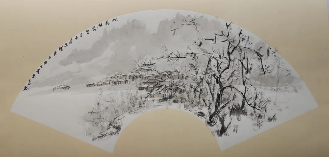 冰天雪地，涂墨情趣——著名画家丁杰写生奇丽壮观的吉林冬日美景