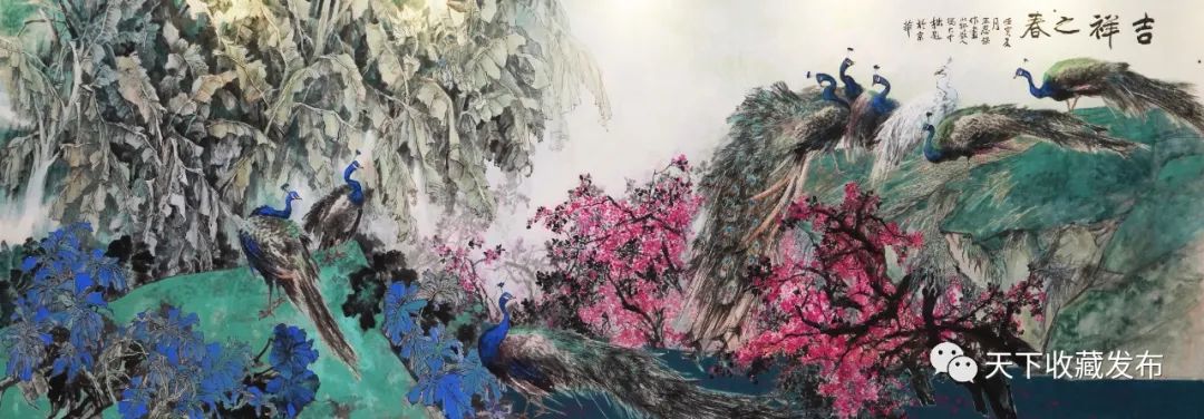 “绿水青山——王思强作品特展”亮相第十一届中国画节，《吉祥之春》成为本次展览最大尺幅作品