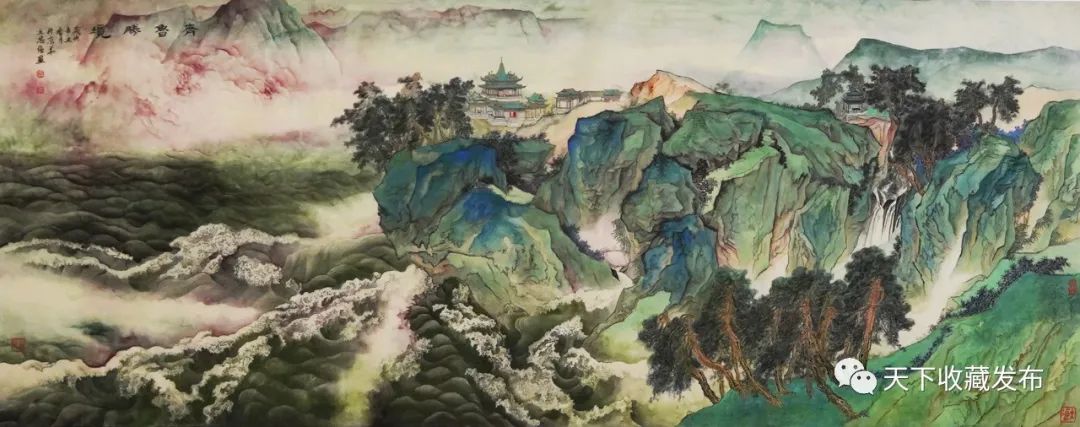 “绿水青山——王思强作品特展”亮相第十一届中国画节，《吉祥之春》成为本次展览最大尺幅作品