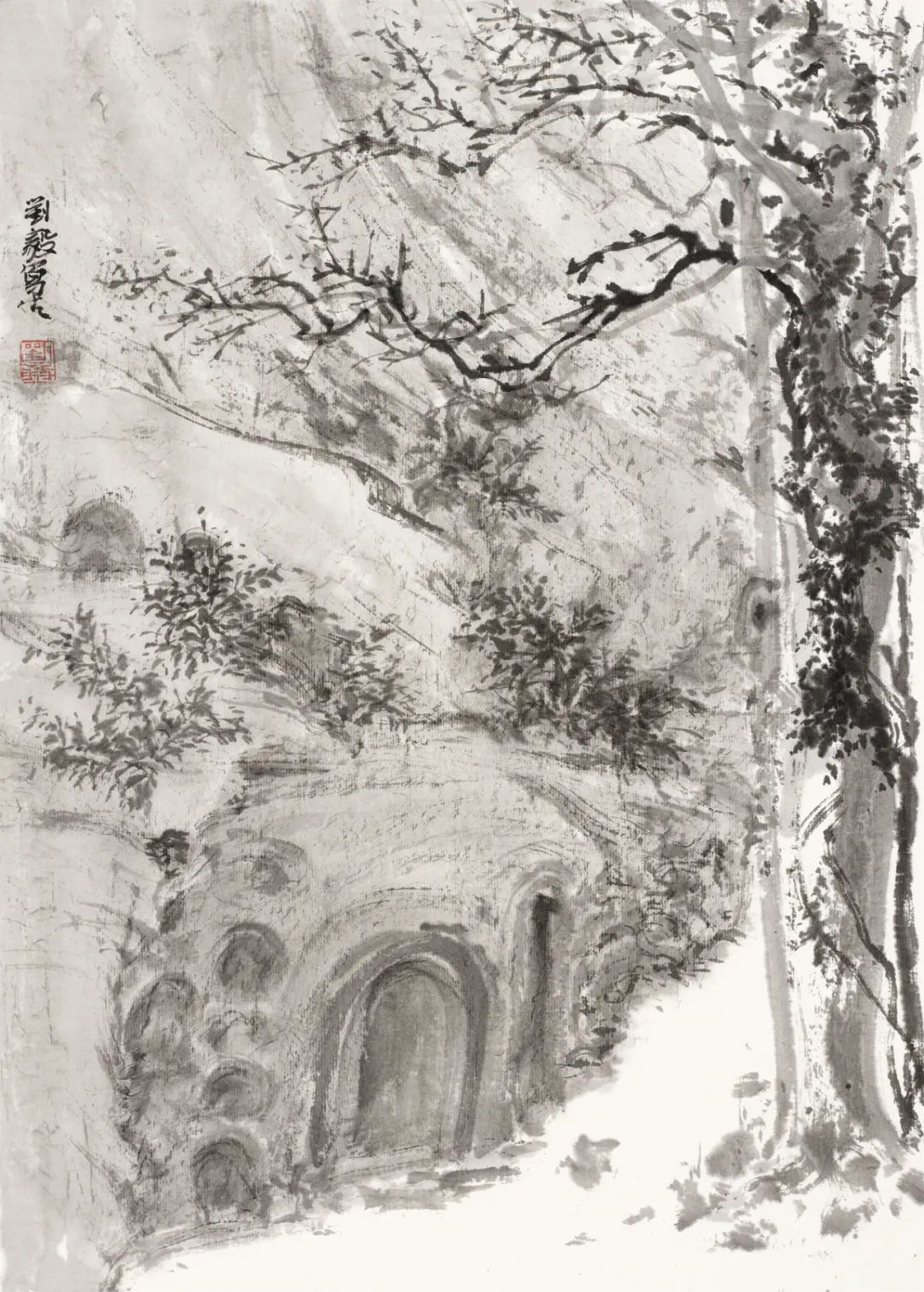 听鸟鸣风吼，历风雨阴晴，伴山石林泉——著名画家刘毅南京栖霞山写生记