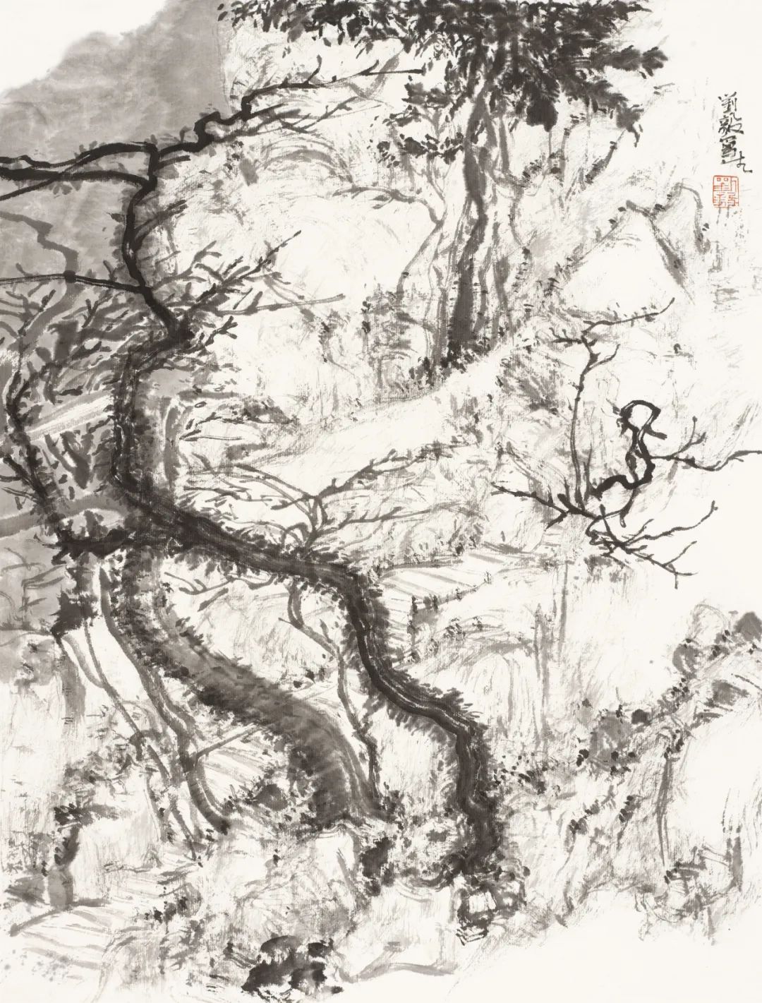 听鸟鸣风吼，历风雨阴晴，伴山石林泉——著名画家刘毅南京栖霞山写生记