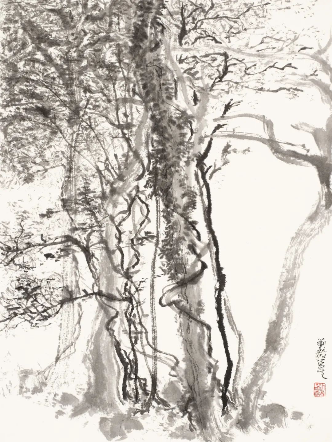 听鸟鸣风吼，历风雨阴晴，伴山石林泉——著名画家刘毅南京栖霞山写生记