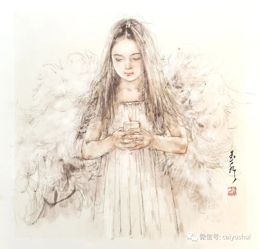 双手合十，把心举过头顶——著名艺术家蔡玉水用艺术祈祷“美好”