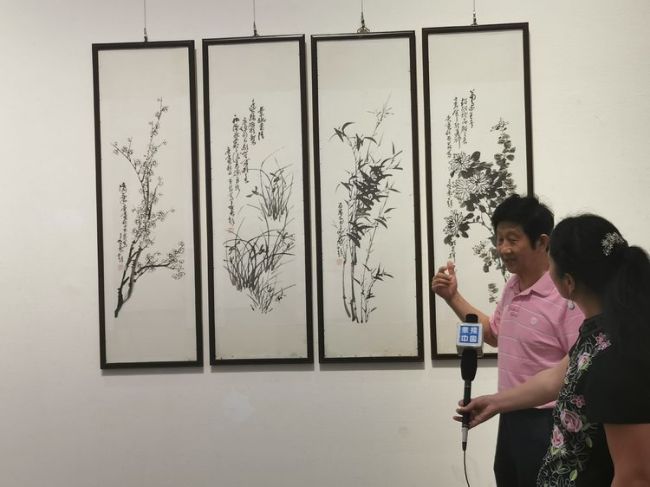 “乐道守真”戴丕昌教授从教从艺五十周年书画展圆满落幕，高校巡展首展今日在山东管理学院开启