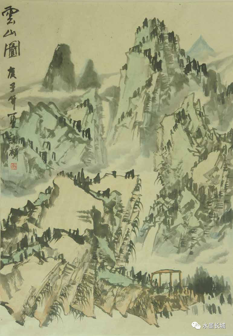 碧峰幽泉润松风，著名画家谢麟应邀参加“水墨清韵——2022当代中国画家作品联展”