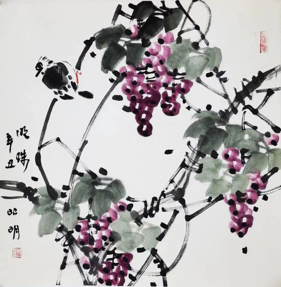 花鸟总关情，著名书画家曾昭明应邀参展“花镜澄怀—齐鲁画坛当代花鸟画名家邀请展”