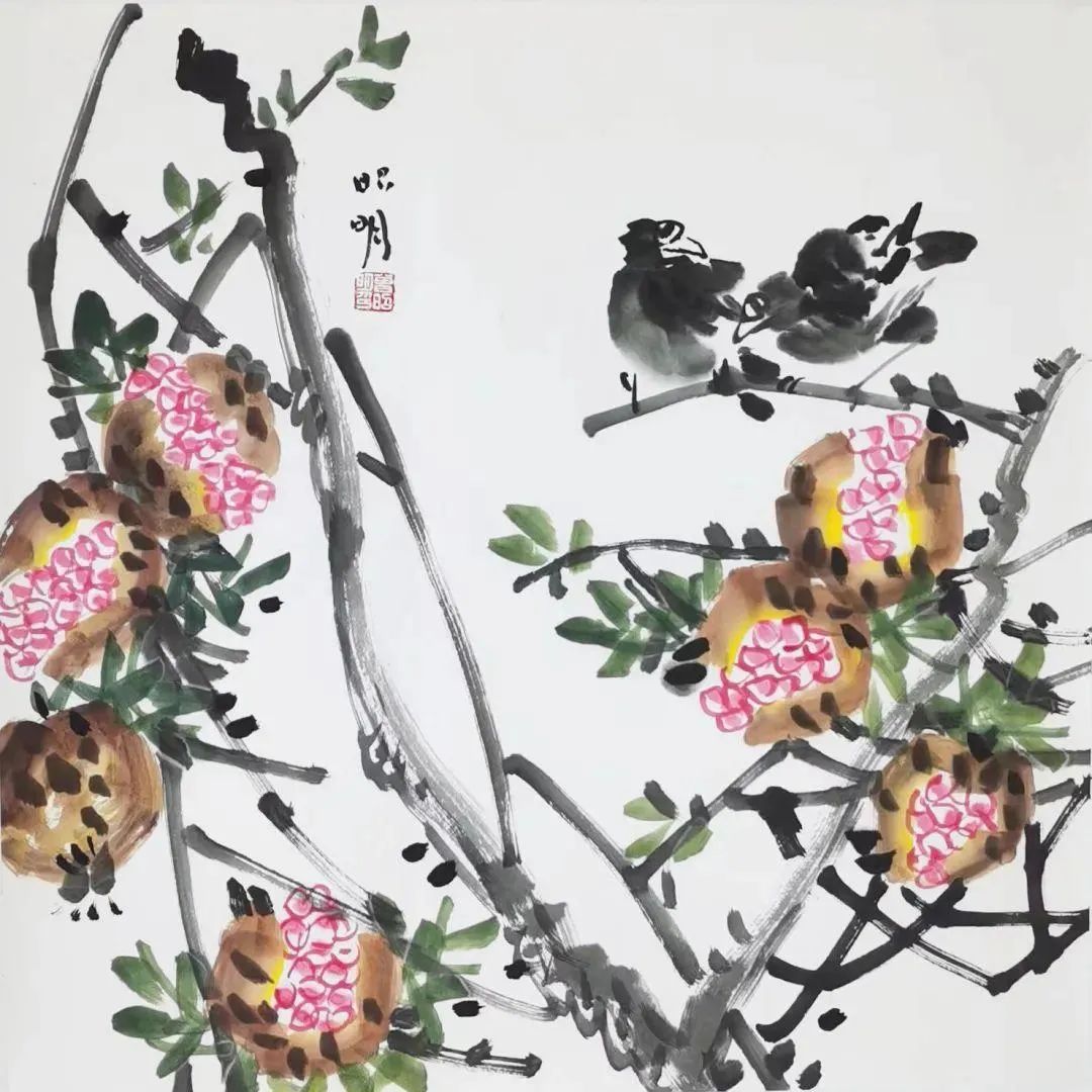 花鸟总关情，著名书画家曾昭明应邀参展“花镜澄怀—齐鲁画坛当代花鸟画名家邀请展”