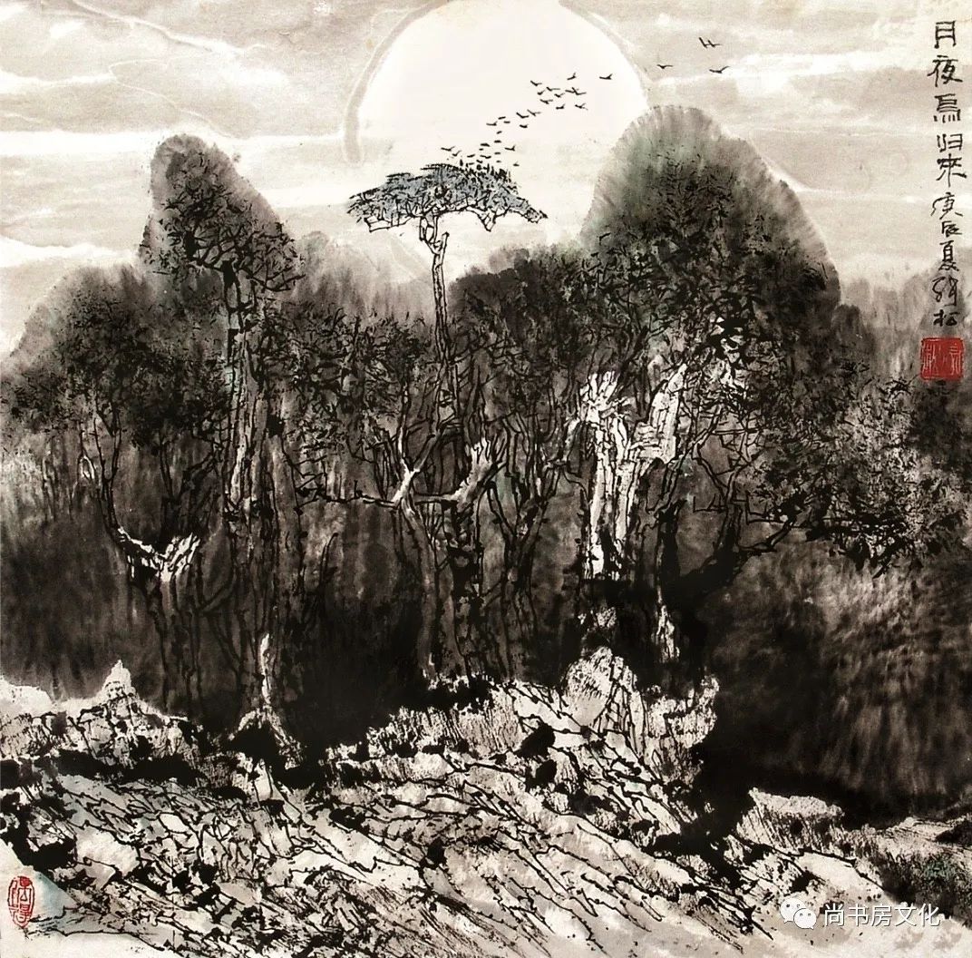 江南秀色亦苍劲——著名画家张松的江南山水画图大赏