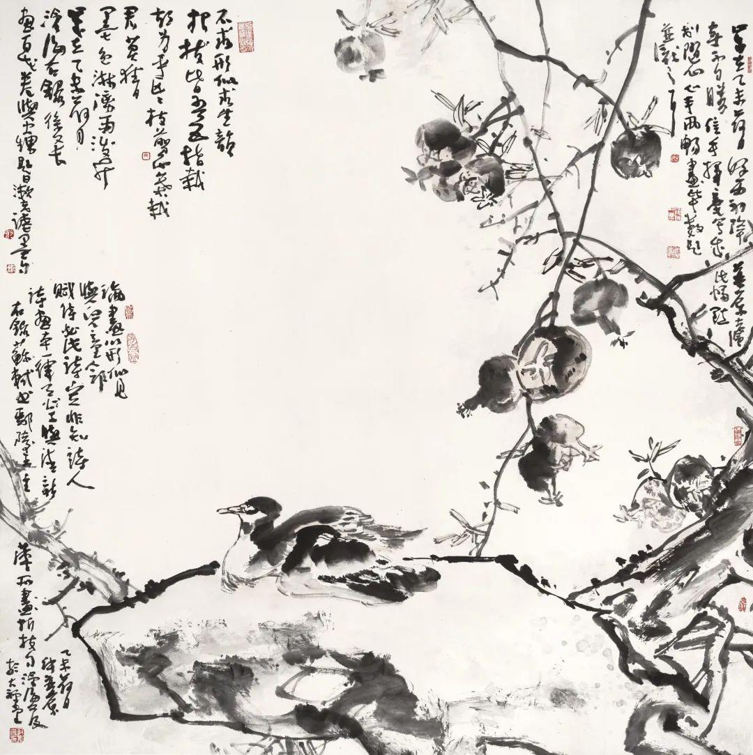 鸟语花香醉墨里，著名画家​尹沧海应邀参展中国书画名家邀请展