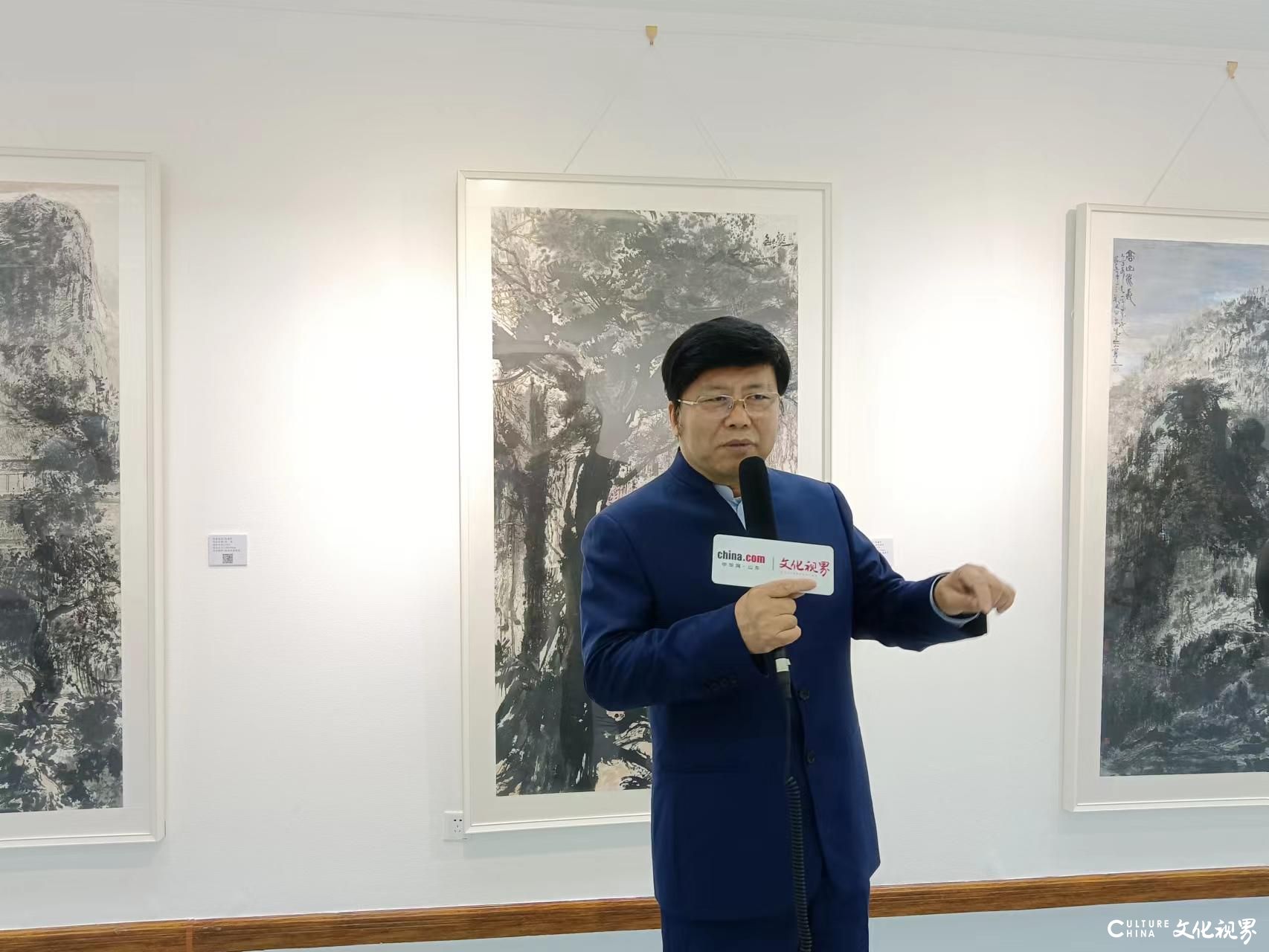 “艺彩书韵·山河咏在——郑向农、吴建军、赵无眠一城两河写生作品展”今日上午在济南盛大开幕