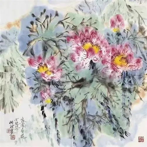 著名画家郭怡孮应邀参展中国书画名家邀请展，以“国色”献国庆