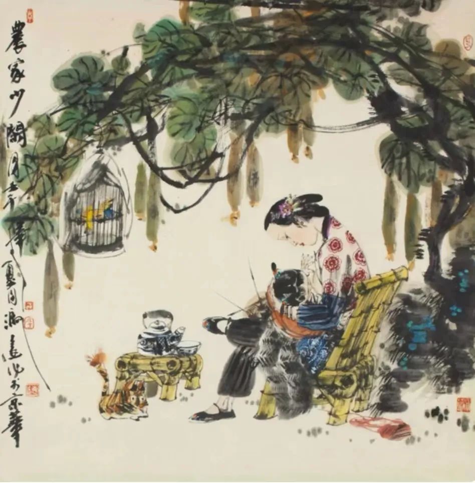 藕花深处寻清凉，著名画家冯远应邀参展“丹青颂中华——全国书画名家邀请展”