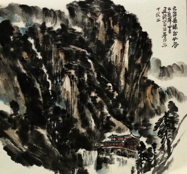 灵溪双阙瀑如龙，翰墨丹青黛若琼——著名画家舒建新琼台双阙采风记