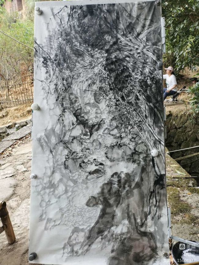 写明清古厝  采古木参天——梁明山水画高研班师生写生福建漳平古村落