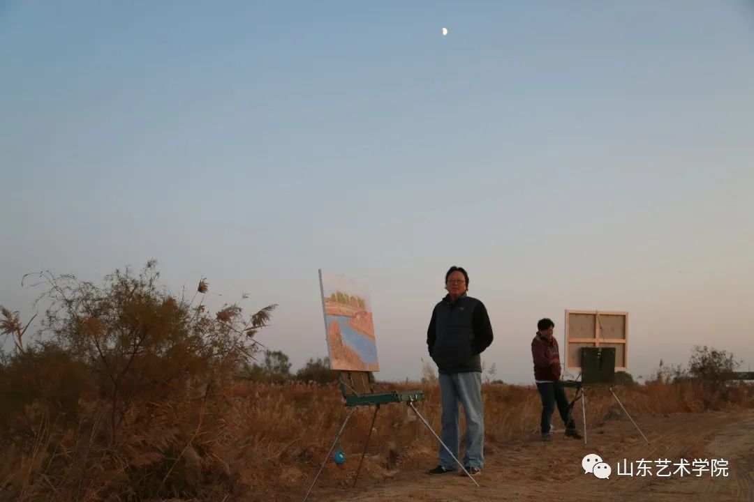 生动展现新时代黄河新乐章——解读油画《黄河入海口湿地》背后的故事