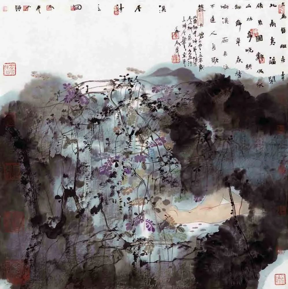 四海八荒 天地人和，著名画家卢禹舜应邀参展“丹青颂中华——全国书画名家邀请展”