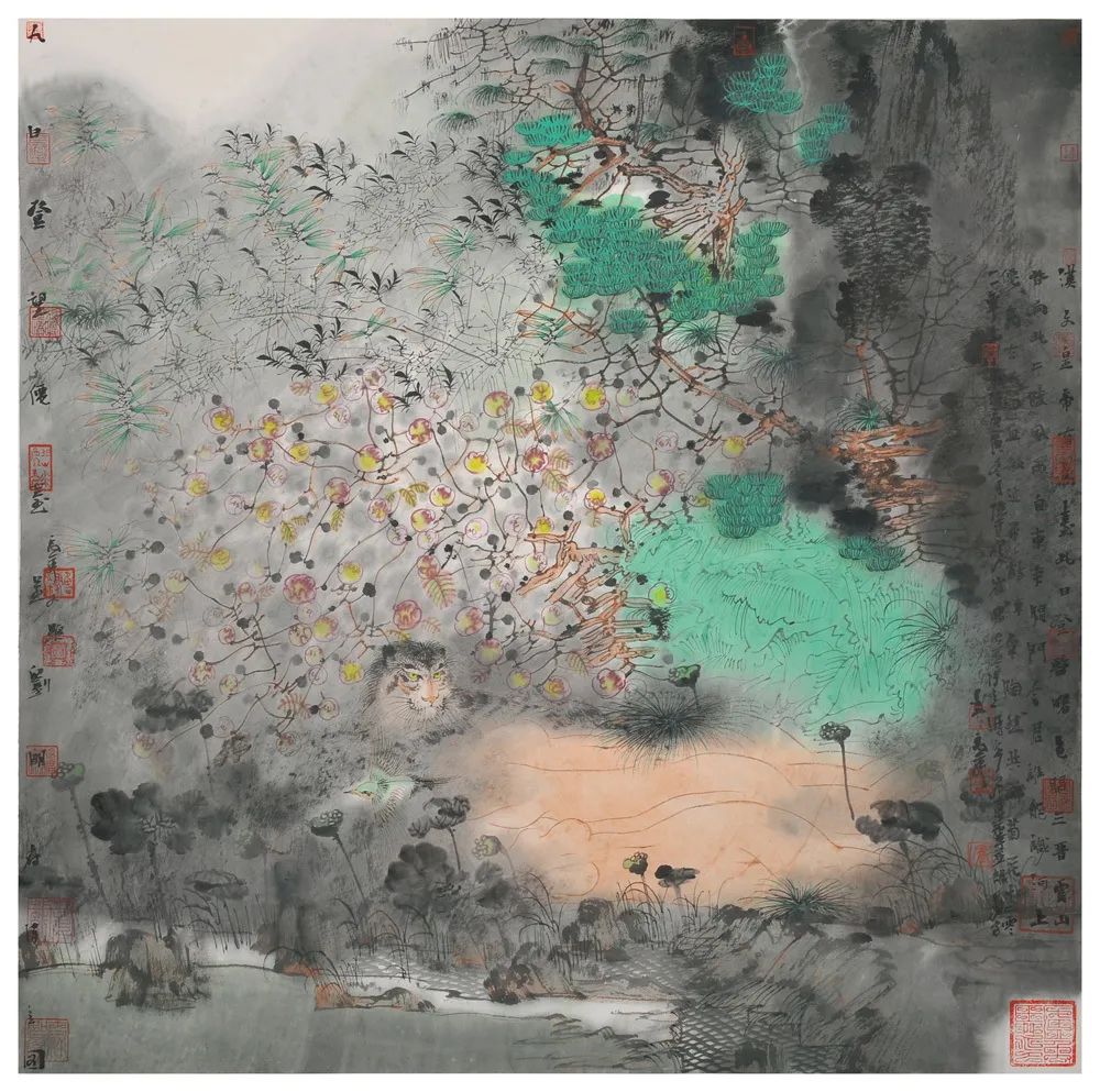 四海八荒 天地人和，著名画家卢禹舜应邀参展“丹青颂中华——全国书画名家邀请展”