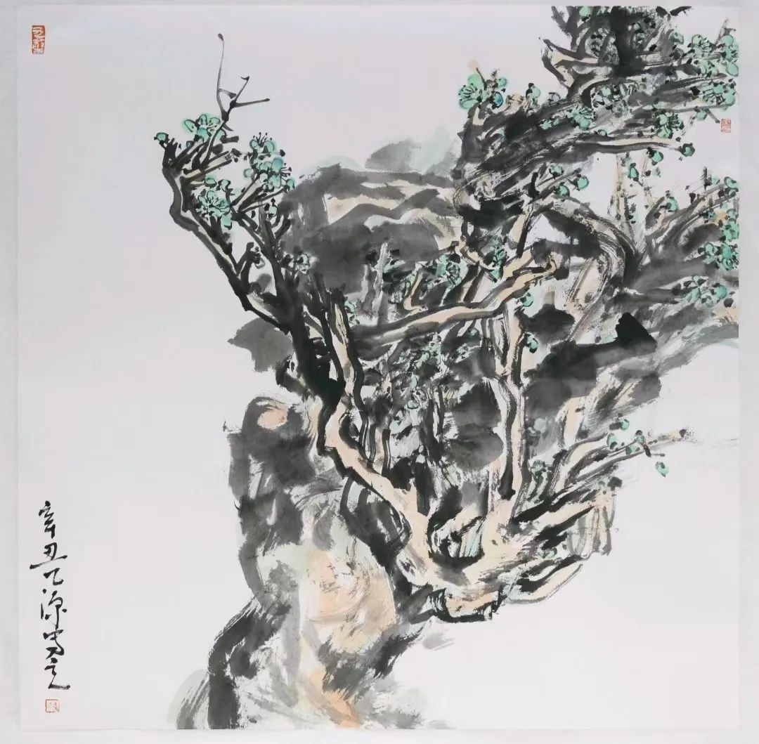 绿萼妖娆更似春，著名画家陈乙源应邀参展“丹青颂中华——全国书画名家邀请展”