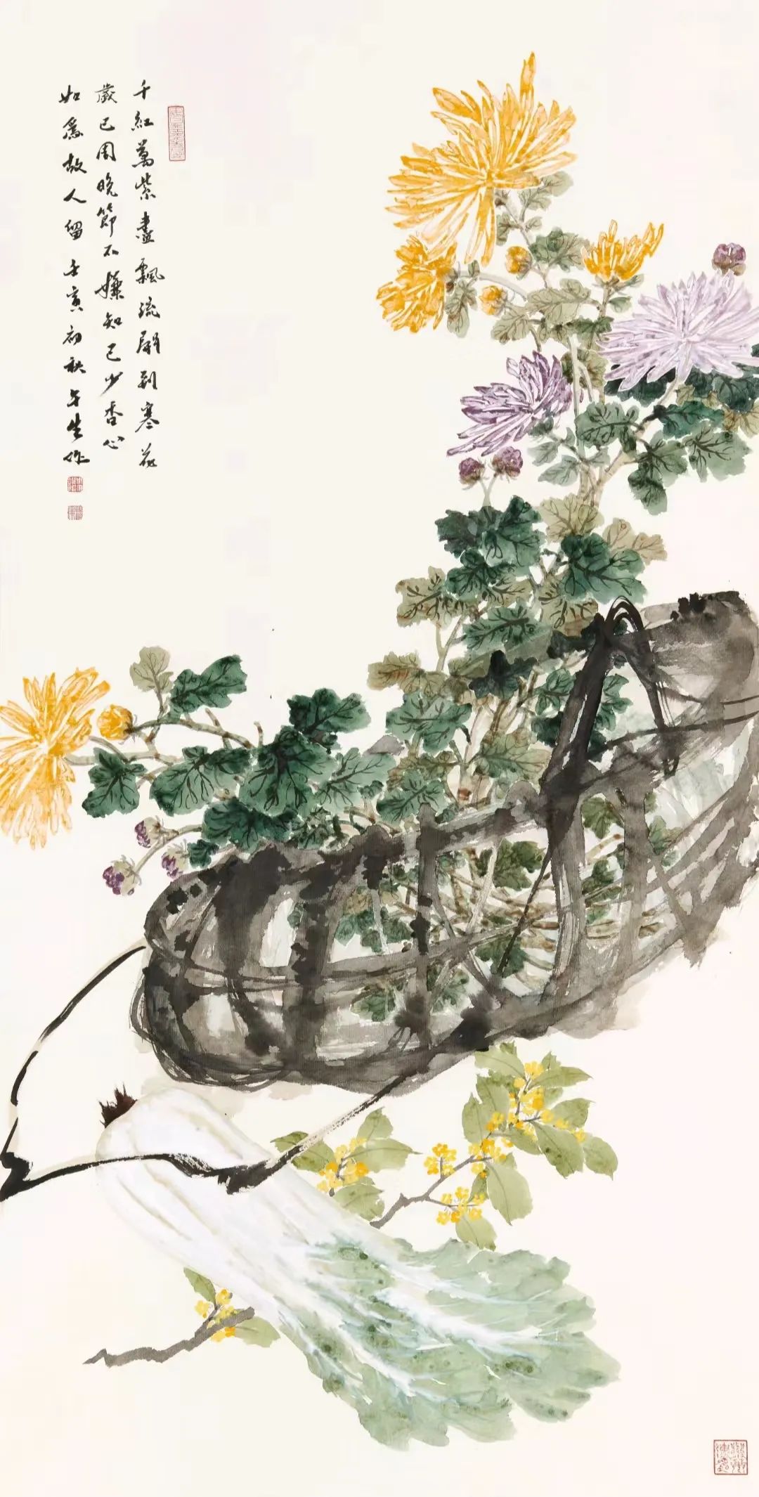 荷边弄水一身香，著名画家周午生应邀参展“丹青颂中华——全国书画名家邀请展”