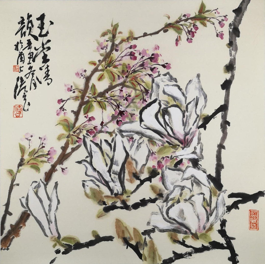 玉堂清韵，青年画家朱海波应邀参展“丹青颂中华——全国书画名家邀请展”