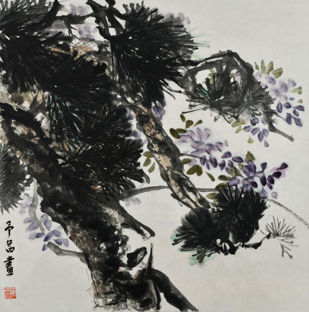 结心寄青松，青年画家丁予茜应邀参展“丹青颂中华——全国书画名家邀请展”