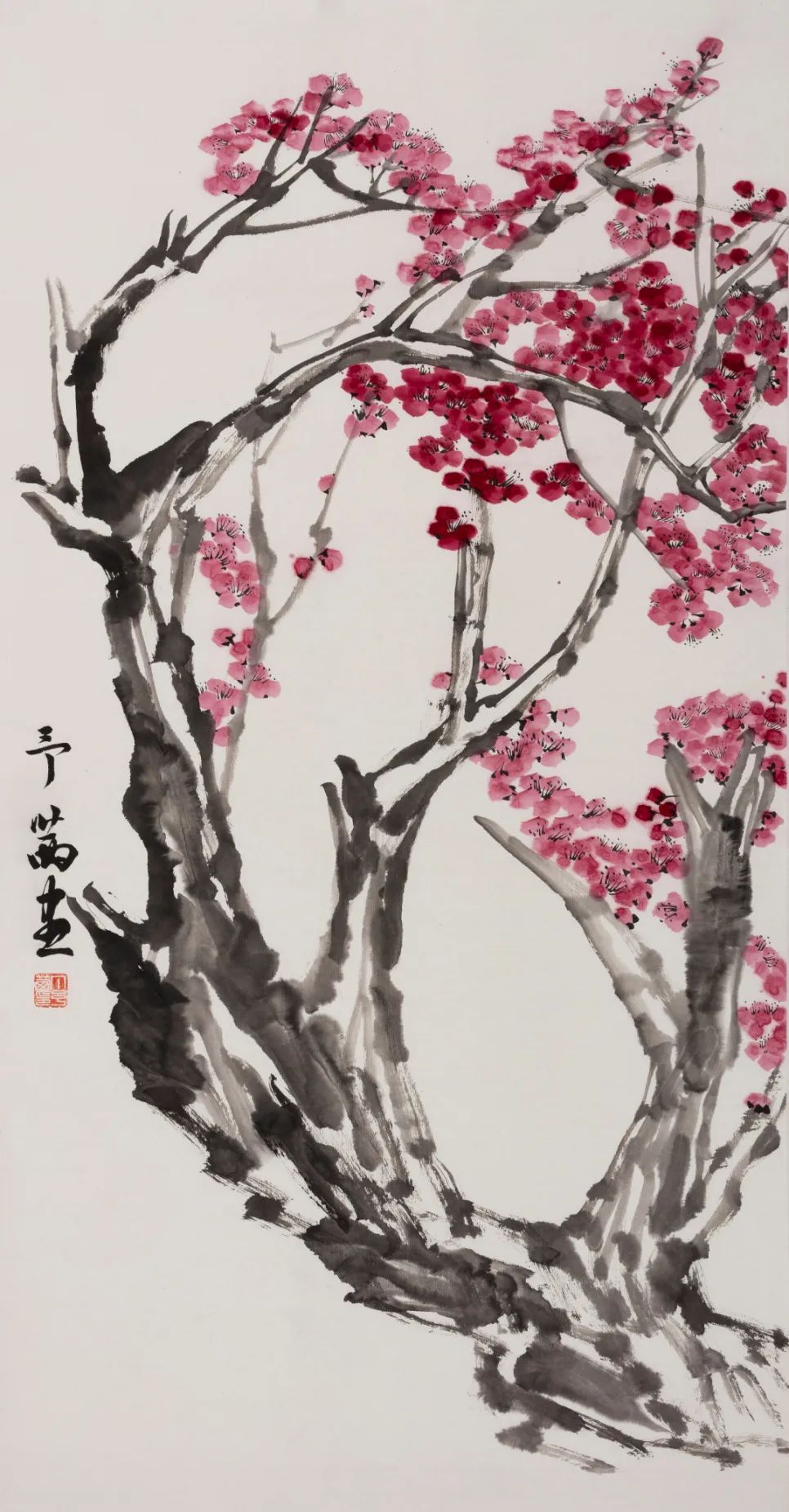 结心寄青松，青年画家丁予茜应邀参展“丹青颂中华——全国书画名家邀请展”