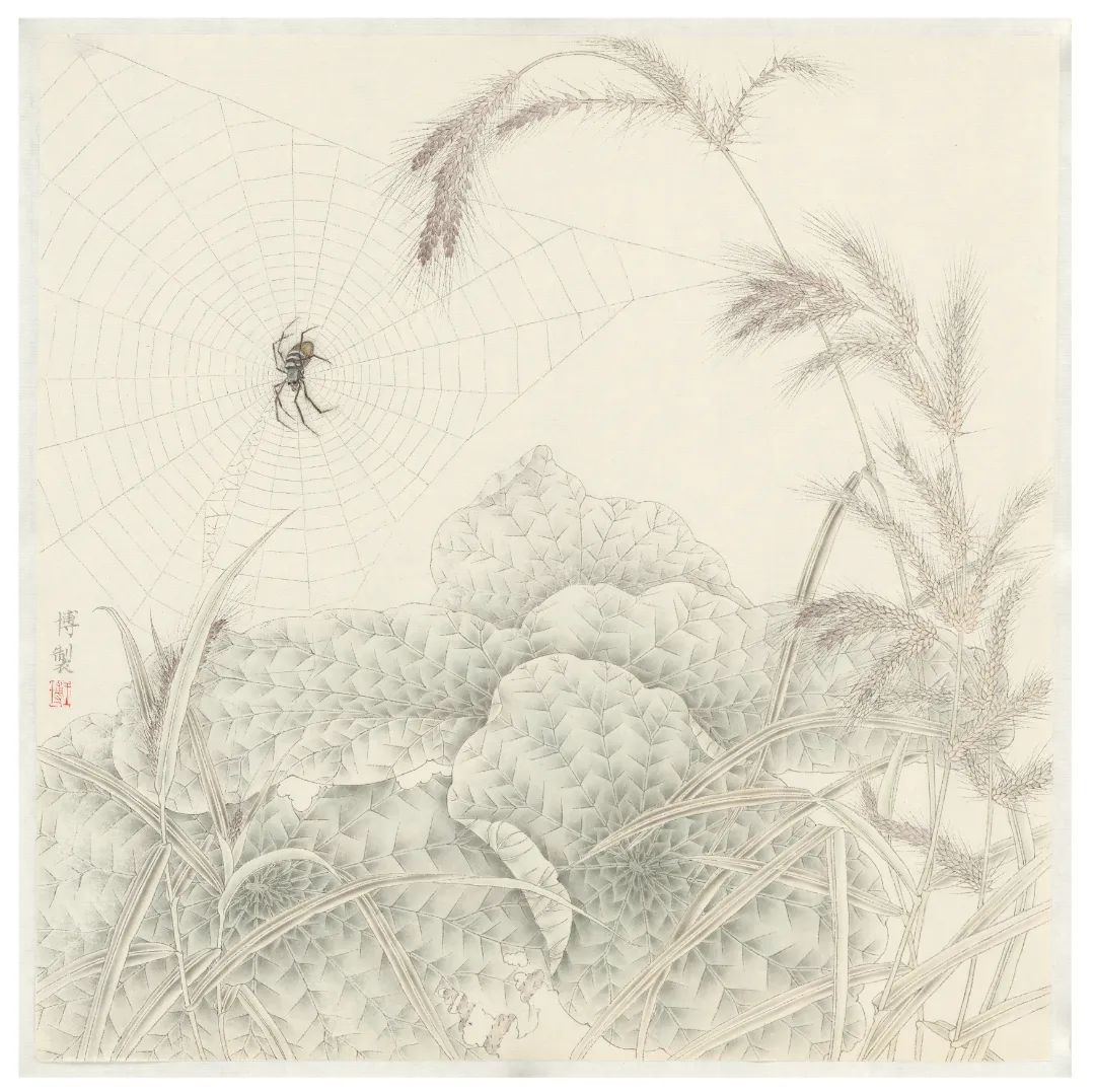 荷塘清趣，青年画家王博应邀参展“丹青颂中华——全国书画名家邀请展”