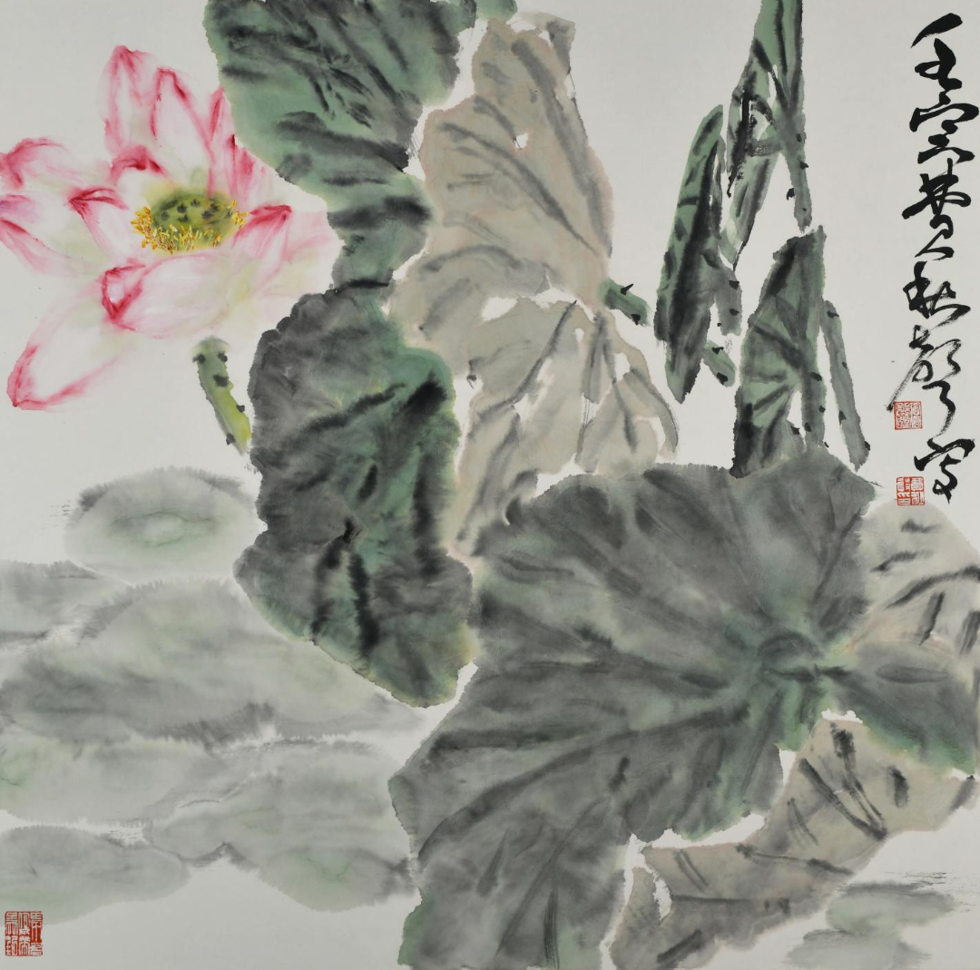 满塘素红碧，青年画家费秋声应邀参展“丹青颂中华——全国书画名家邀请展”