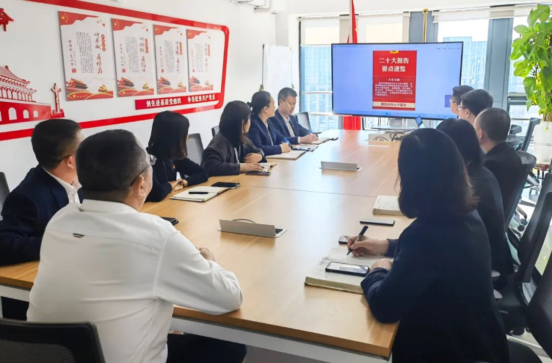 银丰物业党支部开展“深入学习二十大会议精神”主题党日活动