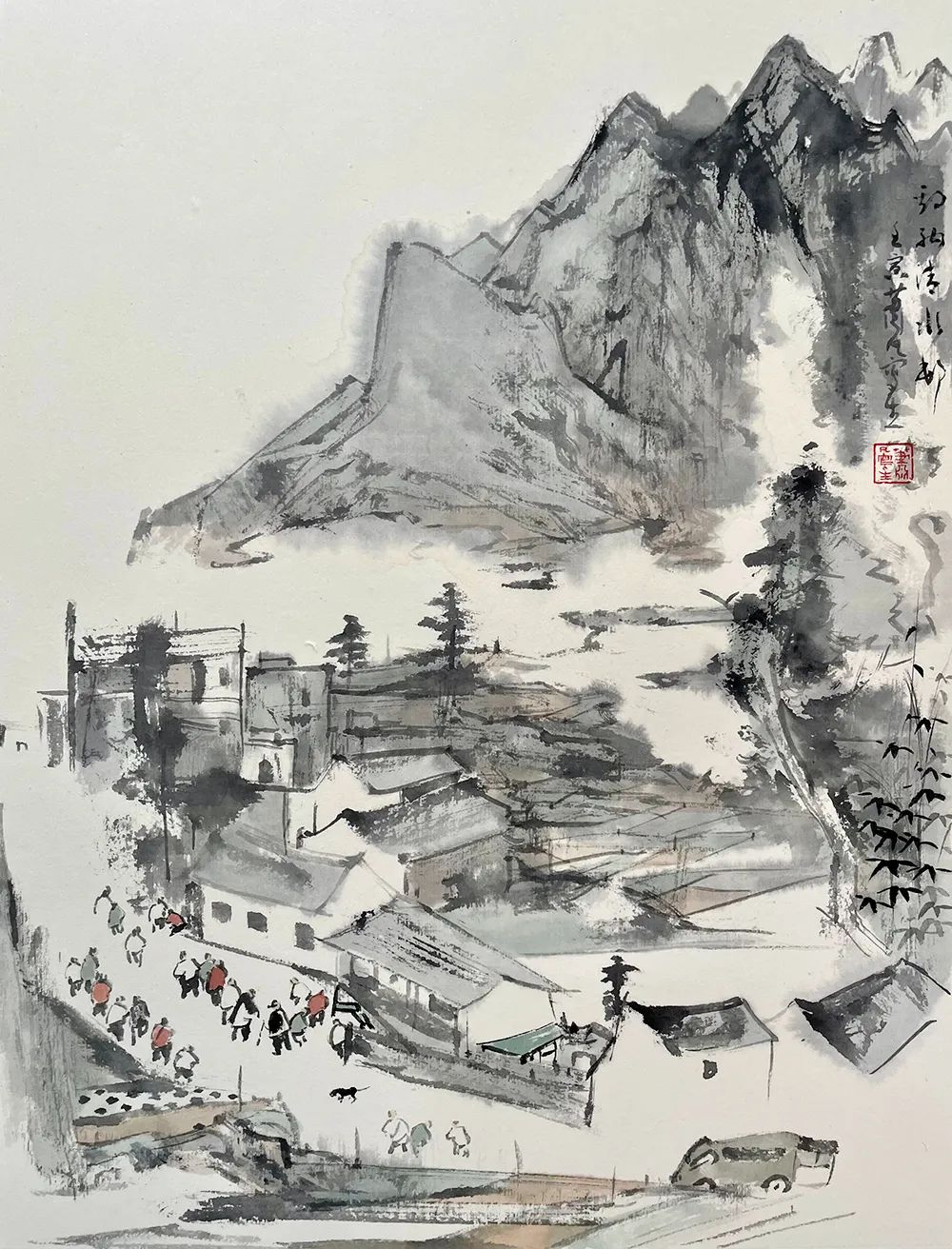 洞天福地秋月明，著名画家肖凡应邀参展“艺无止境——中国当代名家书画艺术大展”