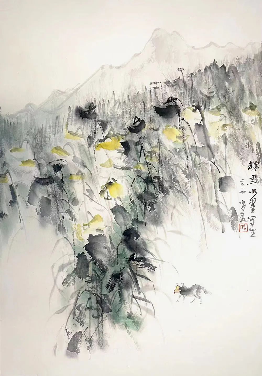 洞天福地秋月明，著名画家肖凡应邀参展“艺无止境——中国当代名家书画艺术大展”